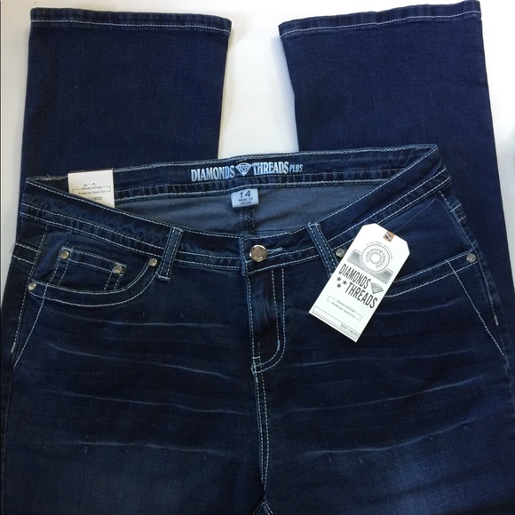 Diamonds& Thread Boot “Cell Phone” Flap Jean 14 18 - Picture 6 of 8